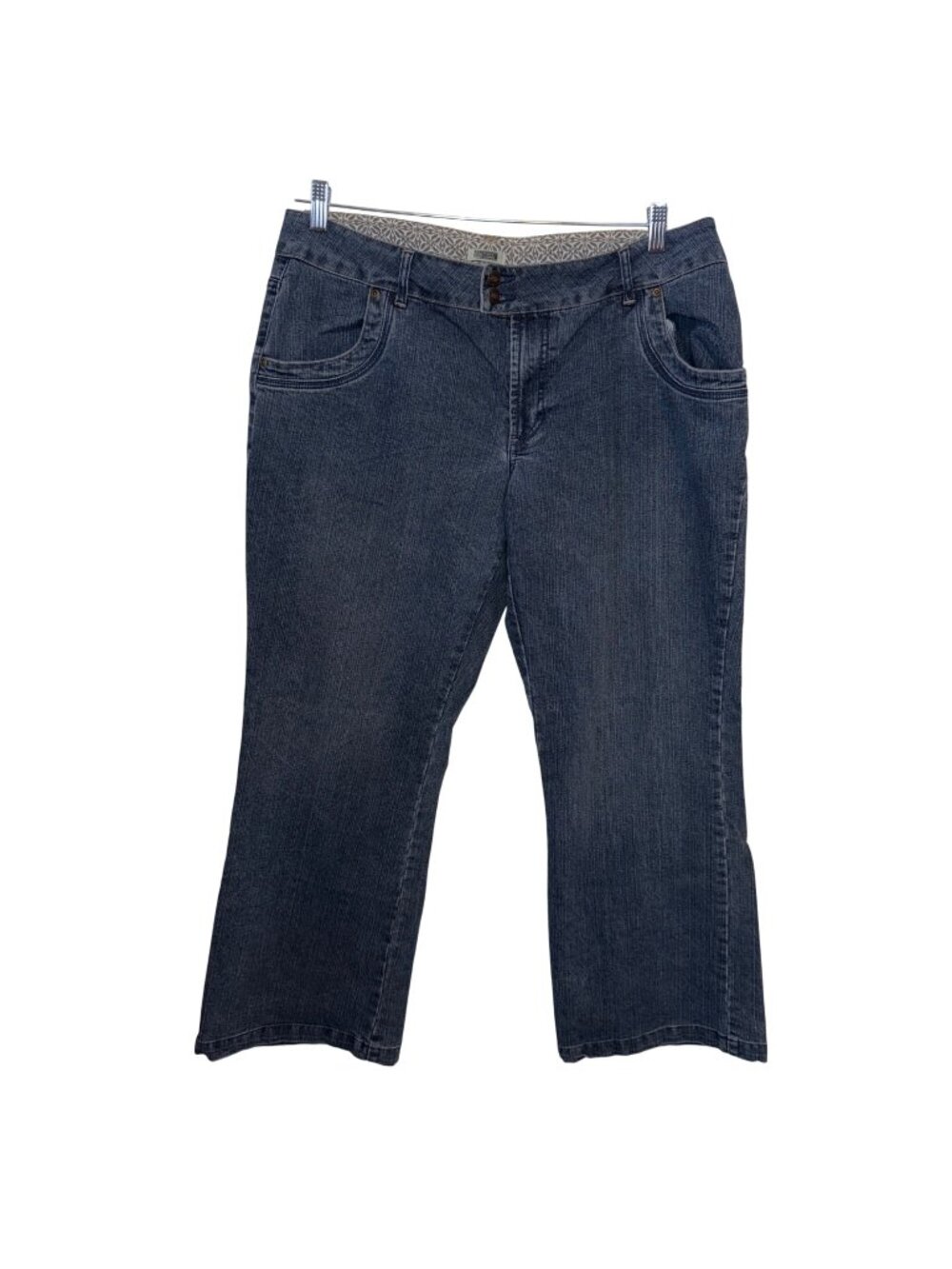 Route 66 Original Womens Denim Jeans Size 16 Mid-Rise Bootcut Blue Cotton Blend